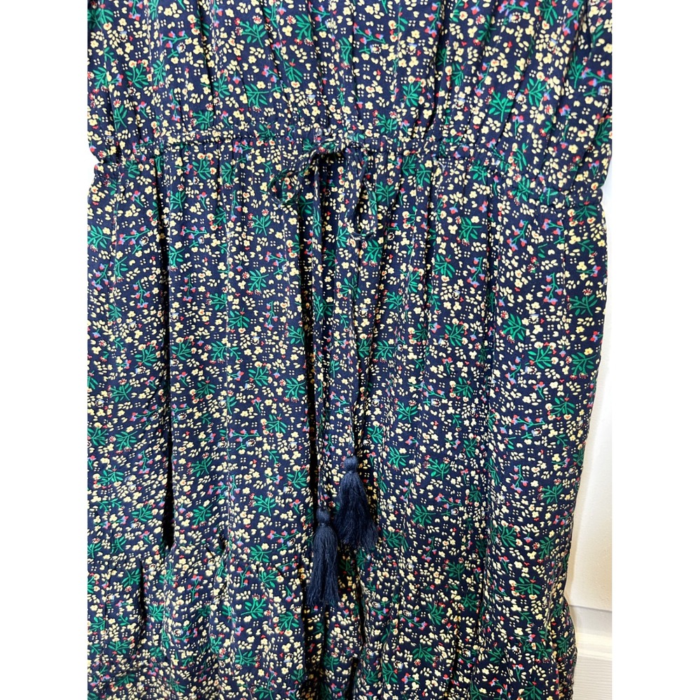 Flag & Anthem Floral Mini Dress Large Tassel Ruffle - Picture 4 of 7